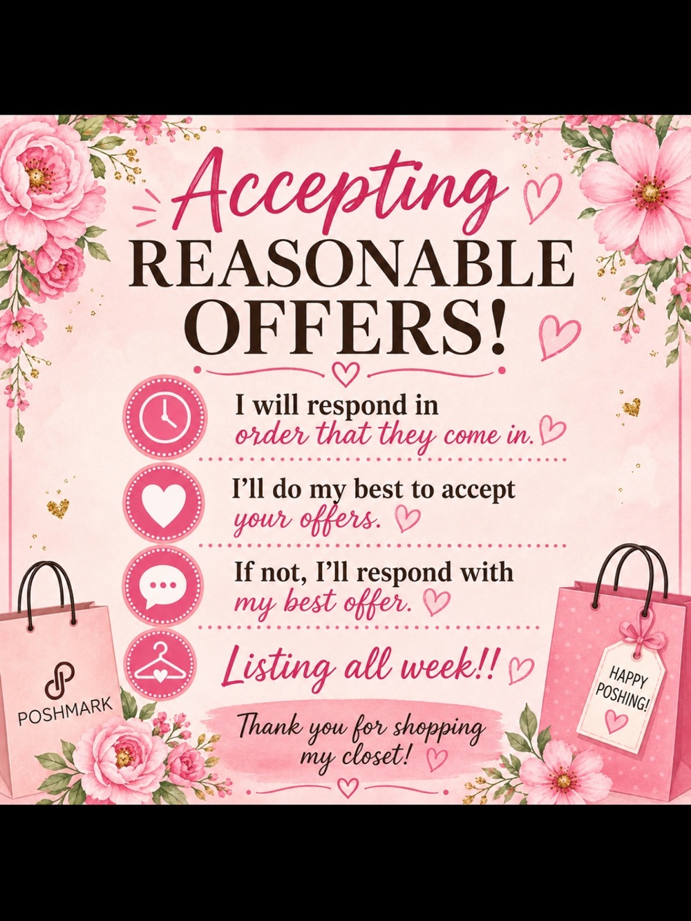 Accepting Reasonable Offers!!!!!